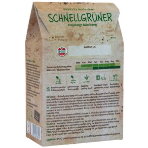 Sperli Gründünger Schnellgrüner im 0,45 kg Paket, einjährig, zur Bodenverbesserung und Unkrautunterdrückung.