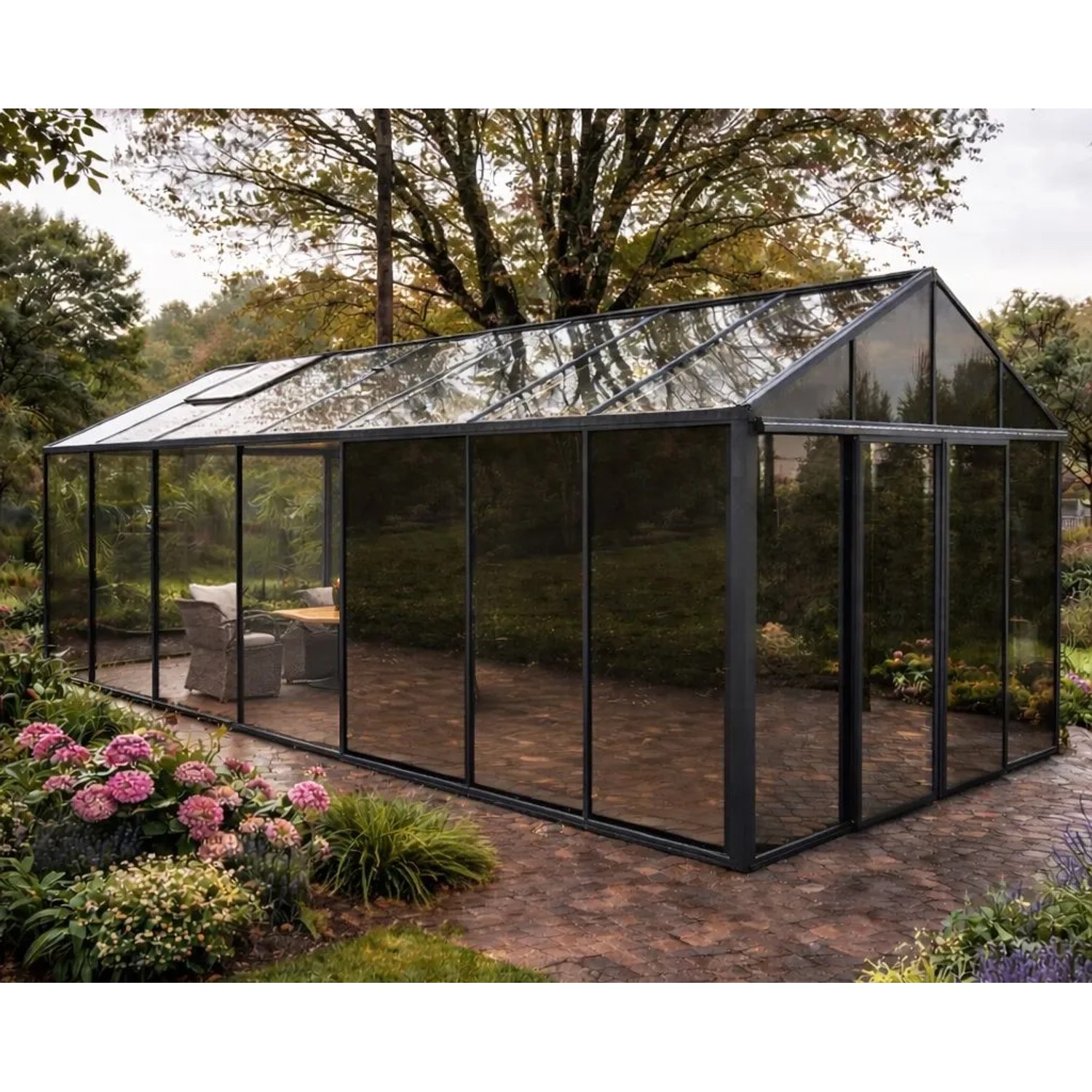 Bloomcabin Premium-Qualität Gewächshaus Klassik mit Grossem Integriertem Stauraum GHCLS13