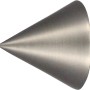 Mydeco Endstück Cone in Edelstahl-Optik für 1,6 cm Gardinenstangen.