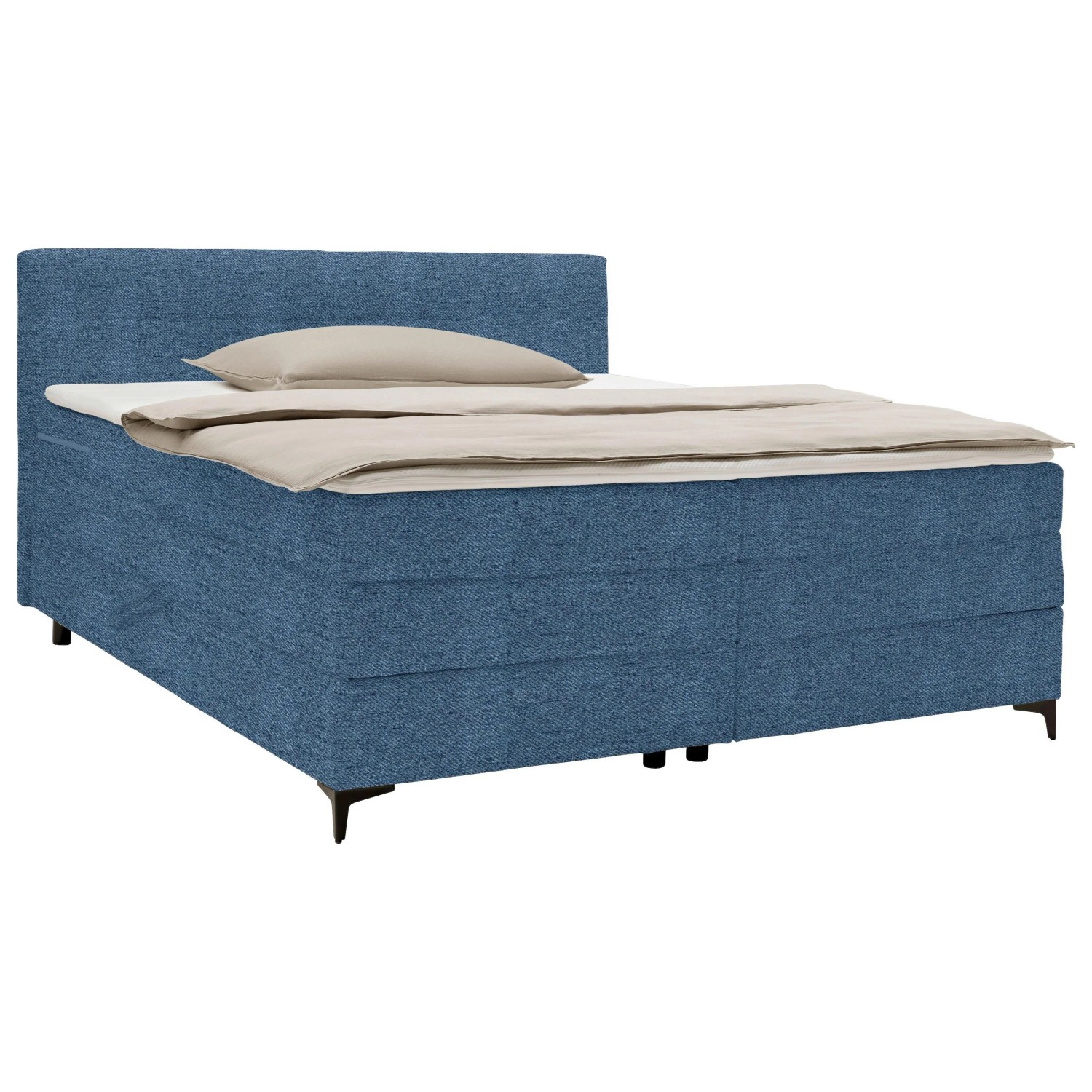 Mömax Boxspringbett Bari in Blau ca. 180x200cm