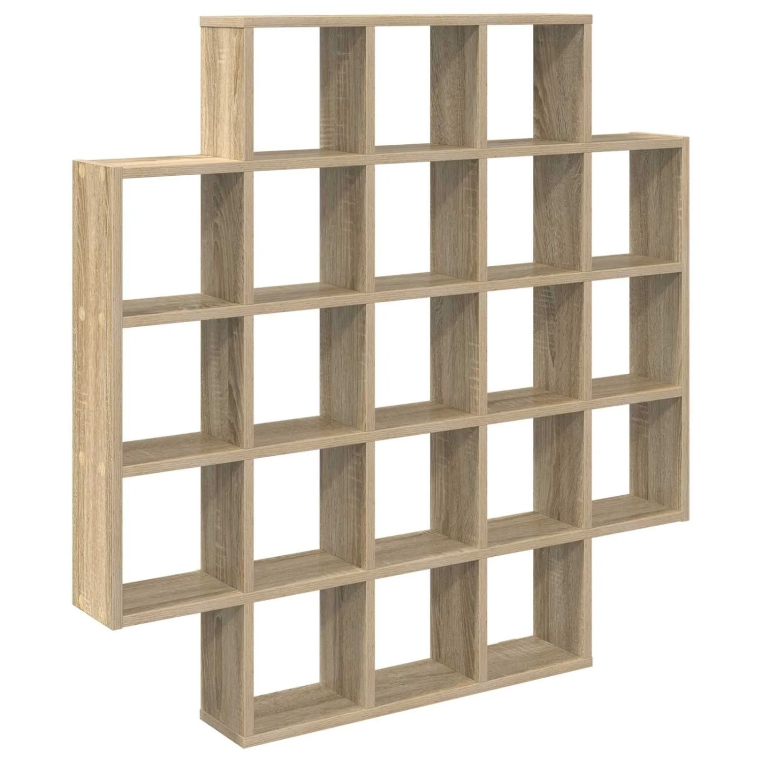 vidaXL Wandregal Sonoma-Eiche 100 x 13 x 100 cm Holzwerkstoff 8012246