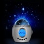 Reer Einschlaflicht My Magic Starlight, silbergrau, mit Sternenhimmel Projektion und Temperaturanzeige.