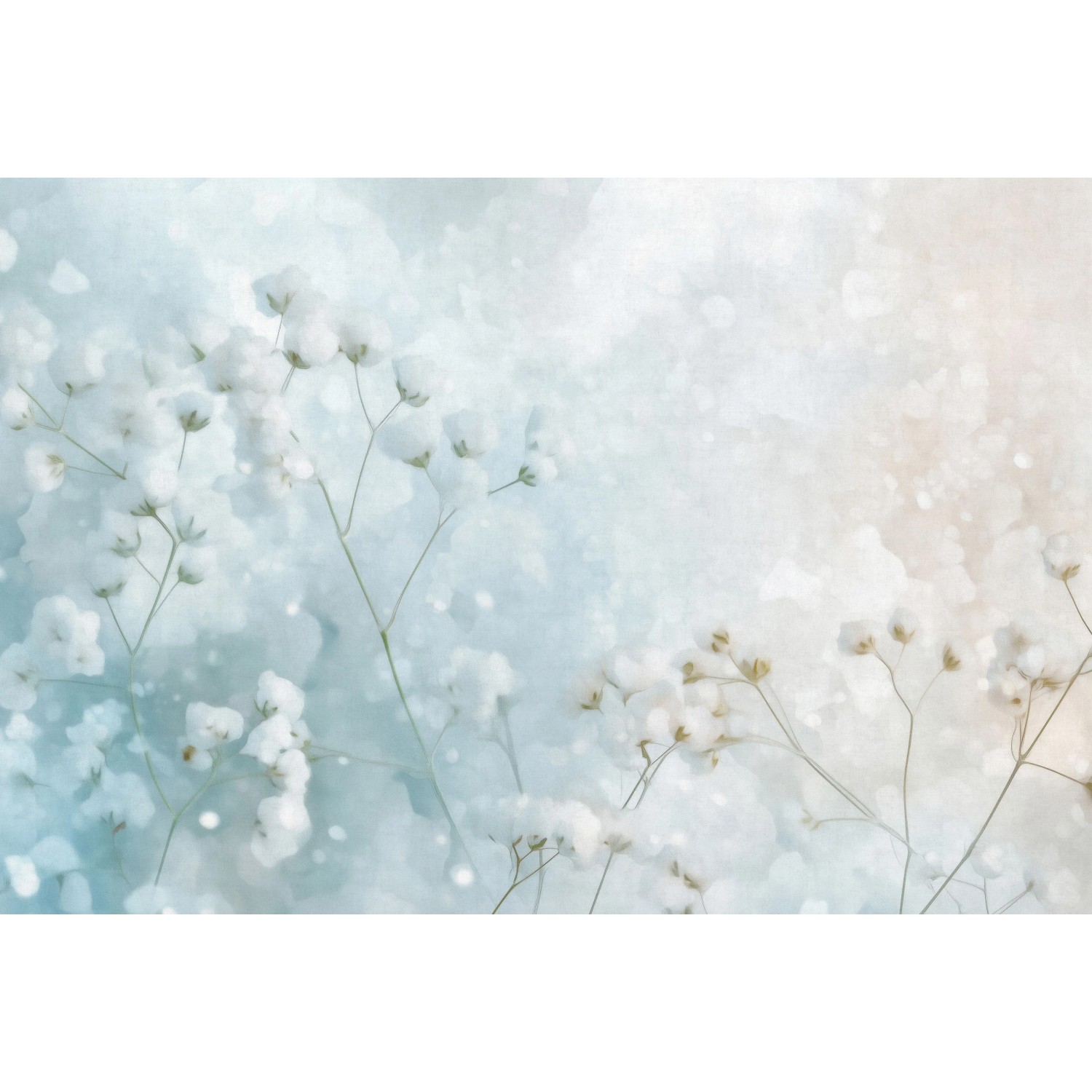 Erismann Vliestapete Art Edition 2 Cotton Haze 4 m x 2,7 m Hellblau