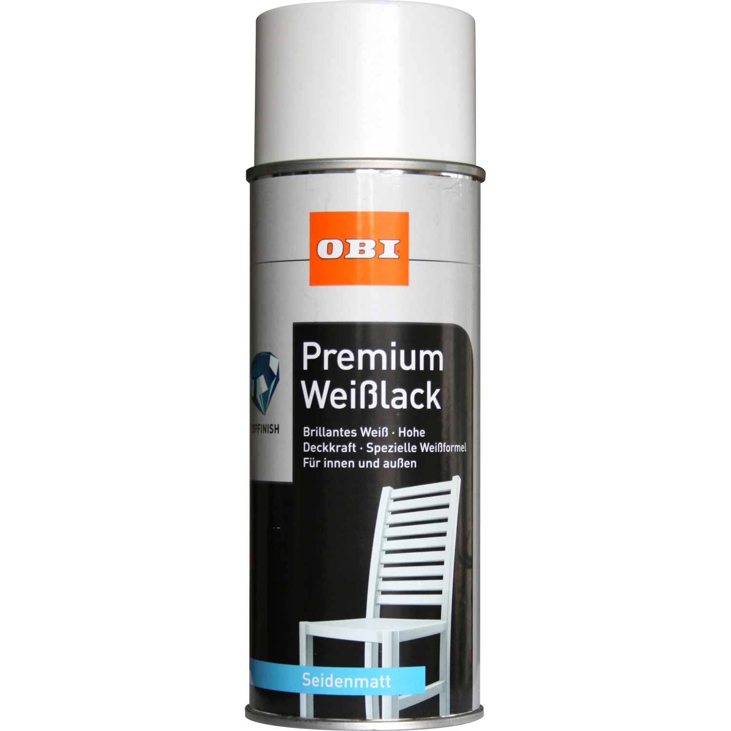 OBI Premium Weißlack Spray seidenmatt 400 ml