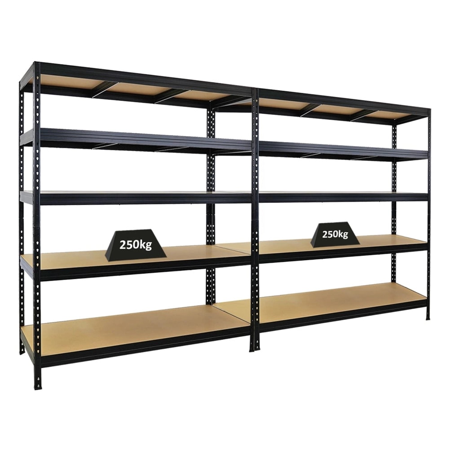 PROREGAL Mega Deal 2er-Sparset Schwerlastregal Rivet HxBxT 180x150x60 cm Fa günstig online kaufen