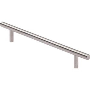 Griff 1407 aus Edelstahl für Möbel, Lochabstand 160mm.