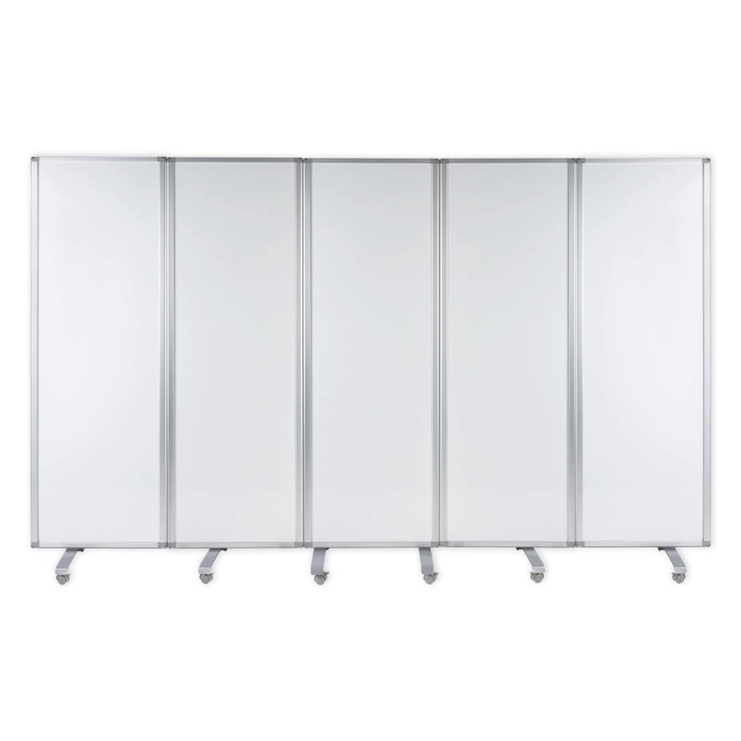 KARAT Mobile Trennwand Fünfteiliges Whiteboard Magnetisch 180 x 300 cm günstig online kaufen
