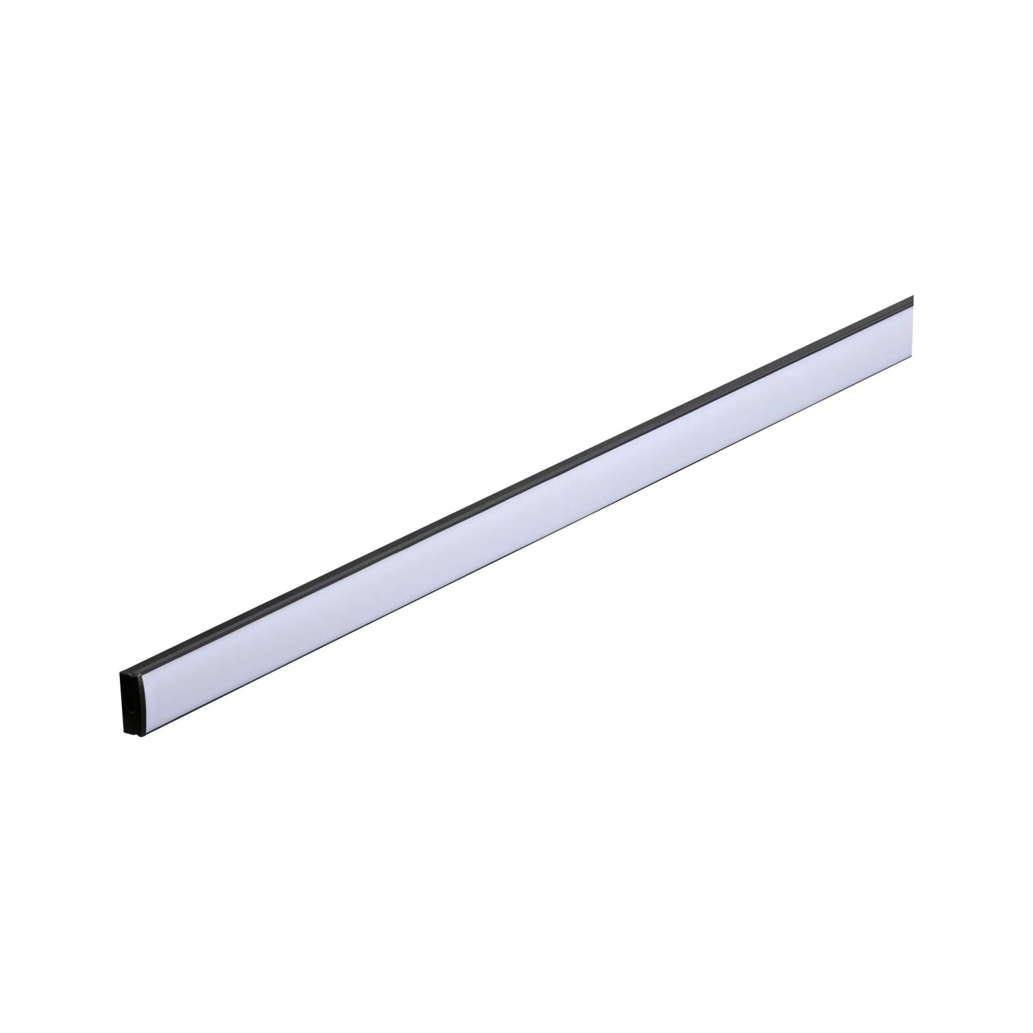 Paulmann Base Profil, 2 m, eloxiert, mit weißem Diffusor für LED-Streifen.