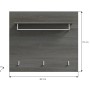 Inn.Furn Garderobenpaneel Grau 80 cm mit Kleiderstange Rumba_9