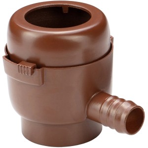 Garantia Füllautomat Mini DN 50-60, braun, für Regentonnen und Fallrohre.