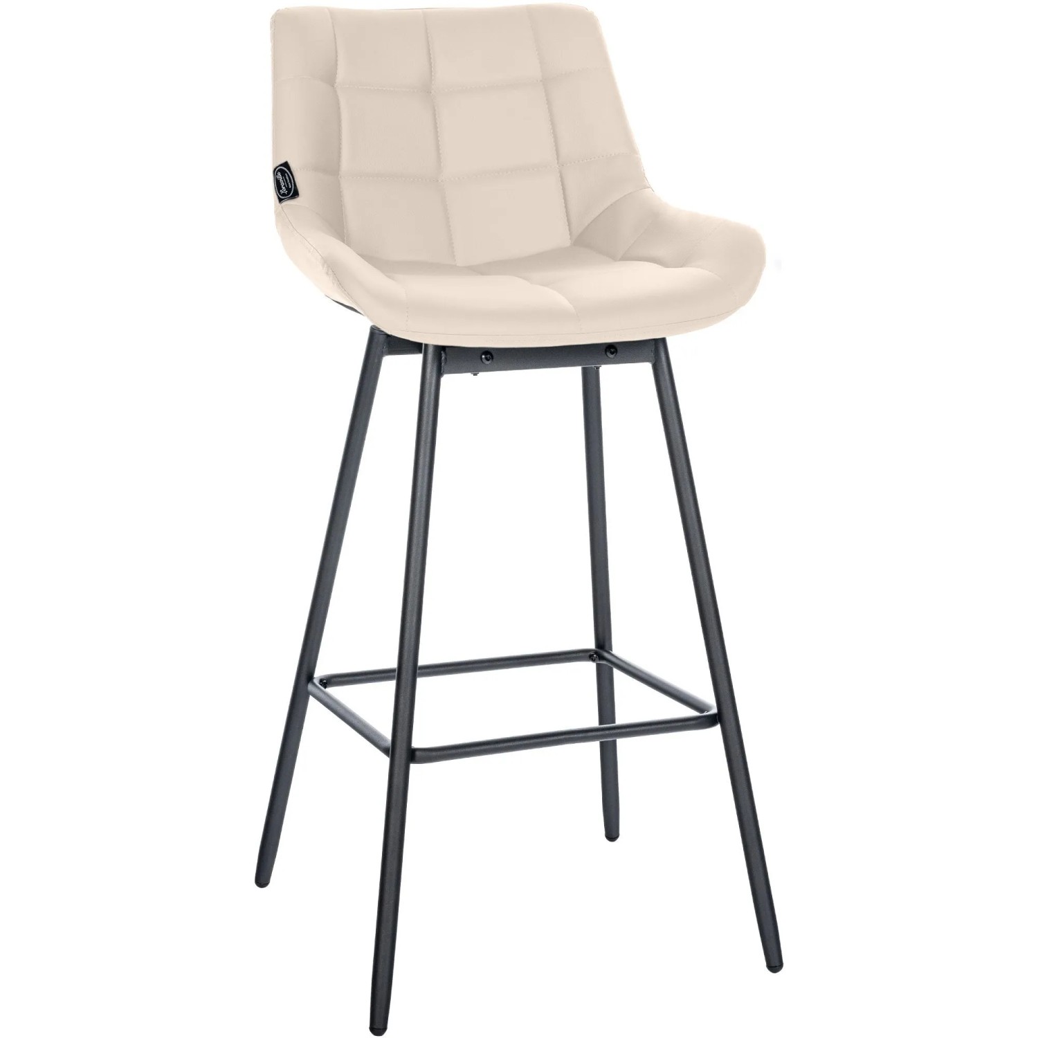 CLP Barhocker Weston Schwenkbar Creme/Kunstleder