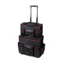 Mephisto Werkzeugtrolley Nova, schwarz/rot, mit Teleskopgriff und mehreren Taschen. Ideal für Handwerker.