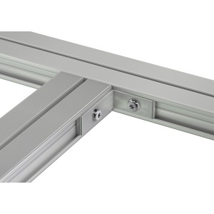 GS Terrassen Verbindungswinkel für Aluprofil, 45x23mm, zur Rahmenverbindung mit Schrauben.