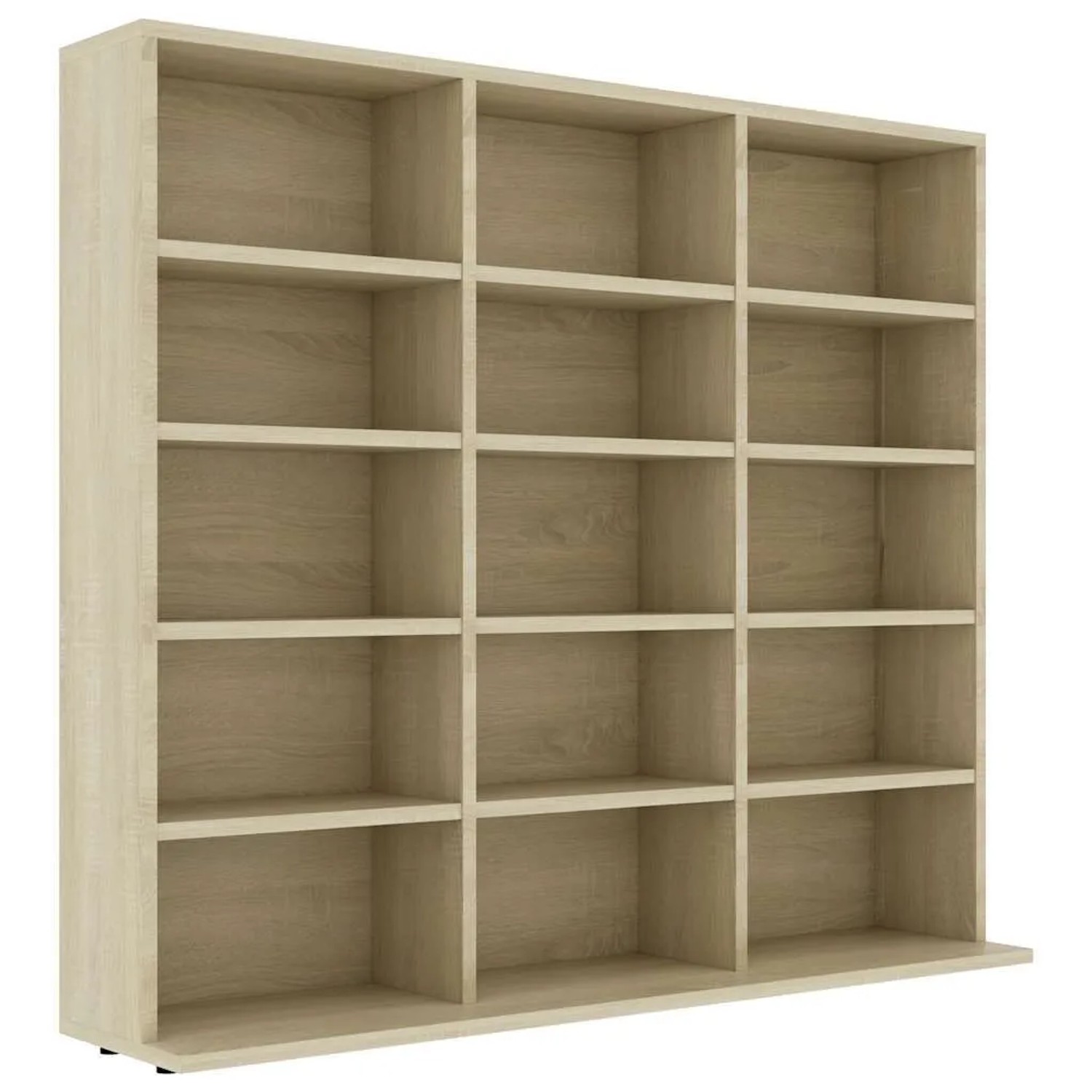 vidaXL CD-Regal Sonoma-Eiche 100x23x89,5 cm Holzwerkstoff 801790