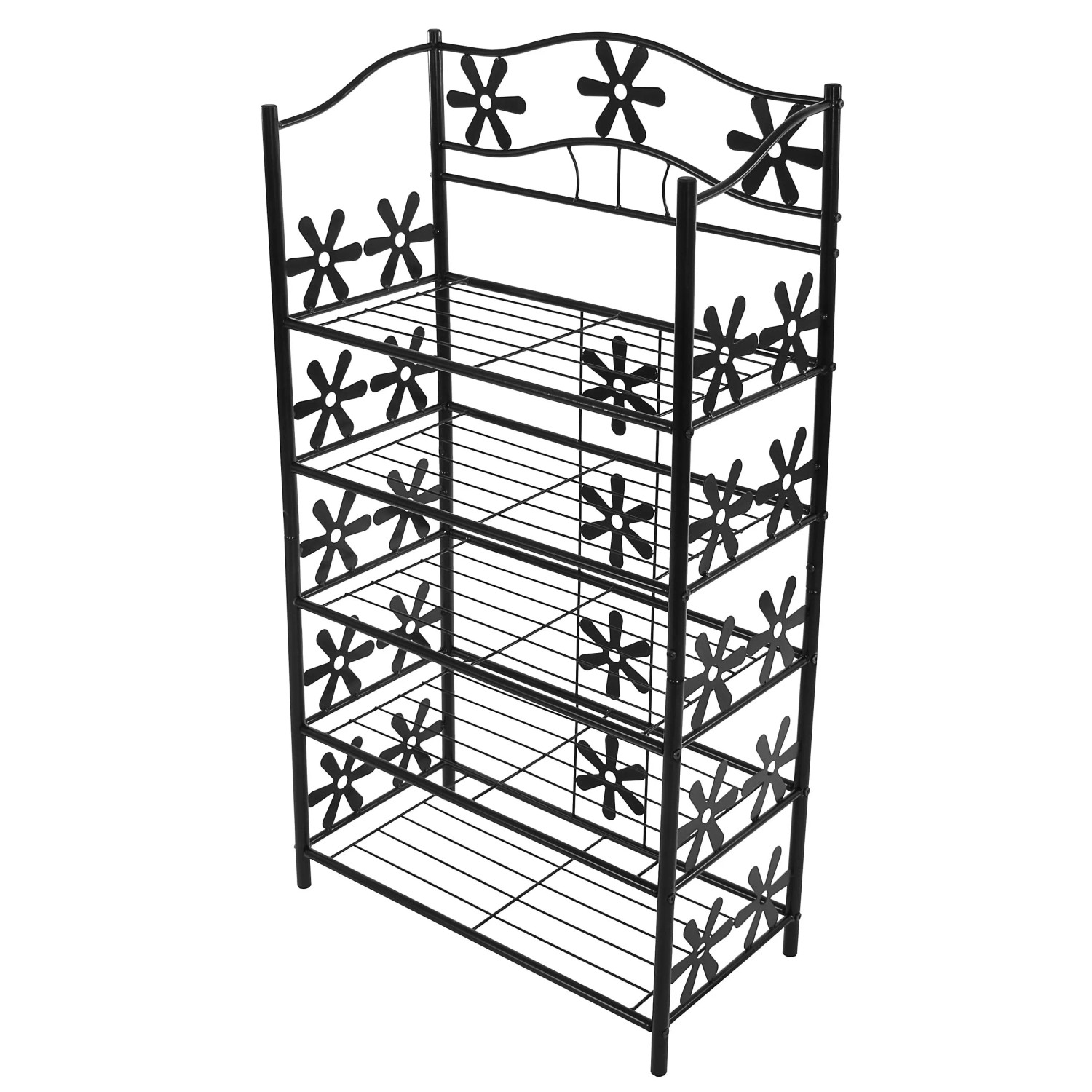BERLINLODGE Regal Metall Bücherregal Schuhregal Standregal HxBxT 112x60x30cm 5 Böden Höhe 112cm