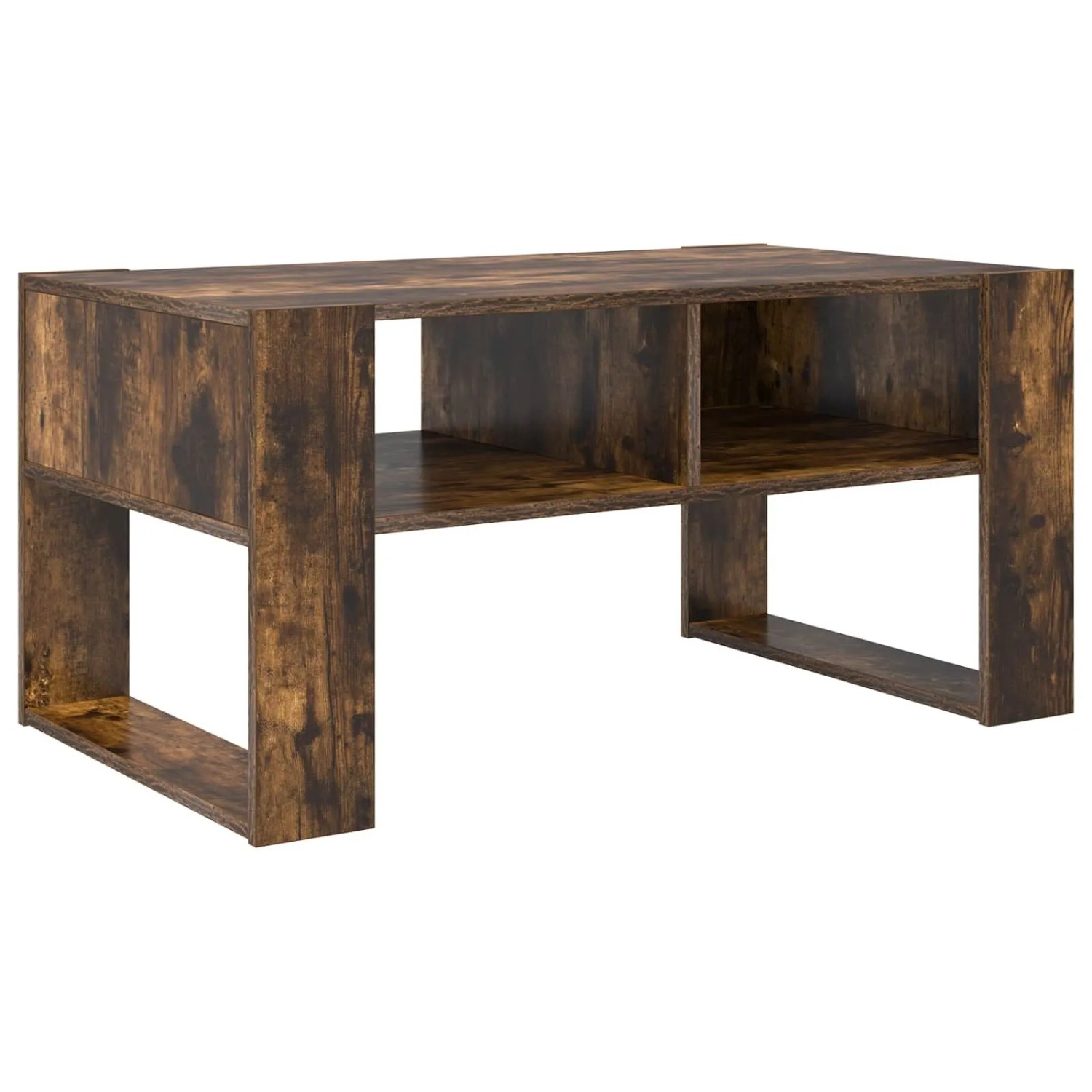 vidaXL Couchtisch Geräucherte Eiche 92 x 53 x 45 cm Holzwerkstoff 8000096