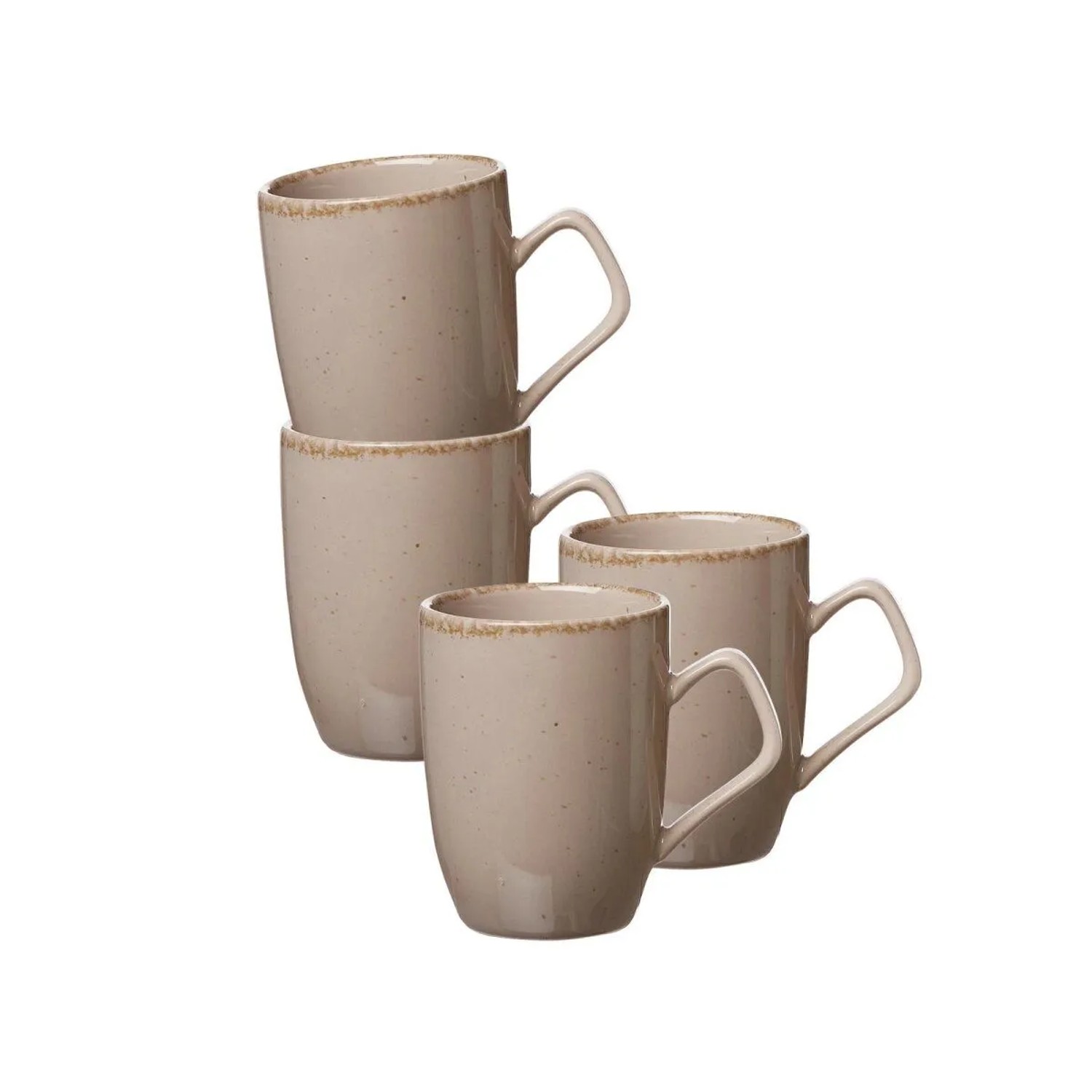 Ritzenhoff & Breker Casa Henkelbecher 380 ml 4er Set Nougat