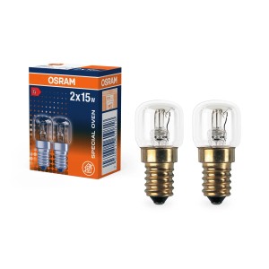 Osram Halogen-Leuchtmittel E14 Röhrenform 15 W 85 lm 5 cm x 2,2 cm 2er-Pack