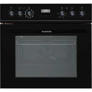 Wolkenstein Einbauherd-Set WMOC 100 in Schwarz mit Glaskeramikkochfeld.