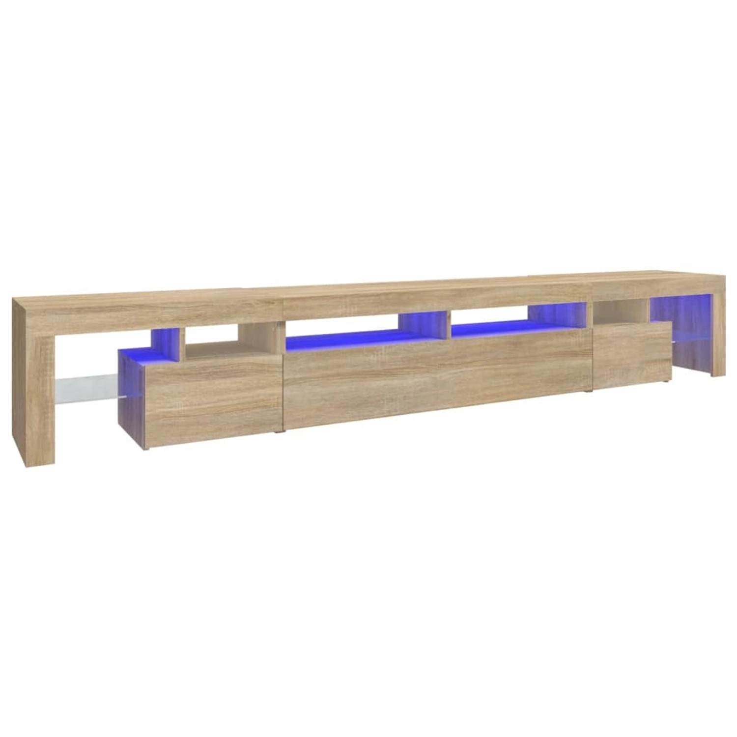 vidaXL TV-Schrank mit LED-Leuchten Sonoma-Eiche 260x36,5x40 cm  Modell 1 günstig online kaufen