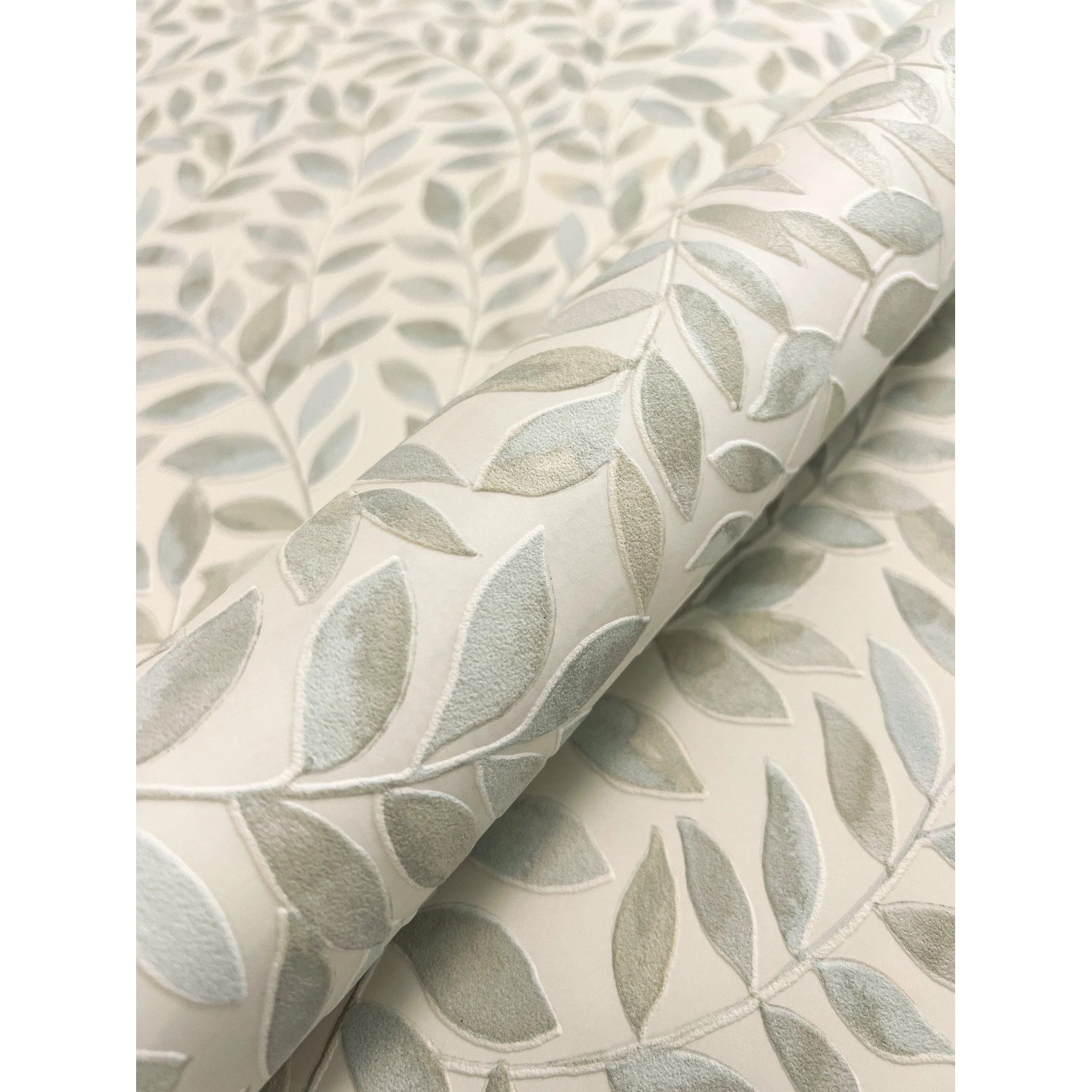 Newroom Vliestapete Ambra Beige Blätter Natur Strukturiert FSC® günstig online kaufen