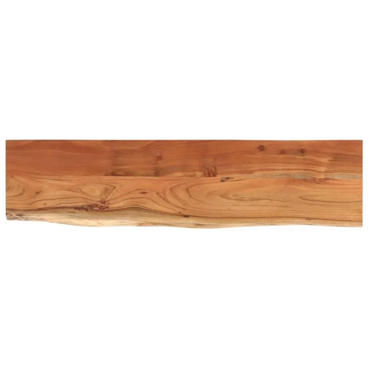 vidaXL Wandregal 80x20x3,8 cm Rechteckig Massivholz Akazie Baumkante 370274