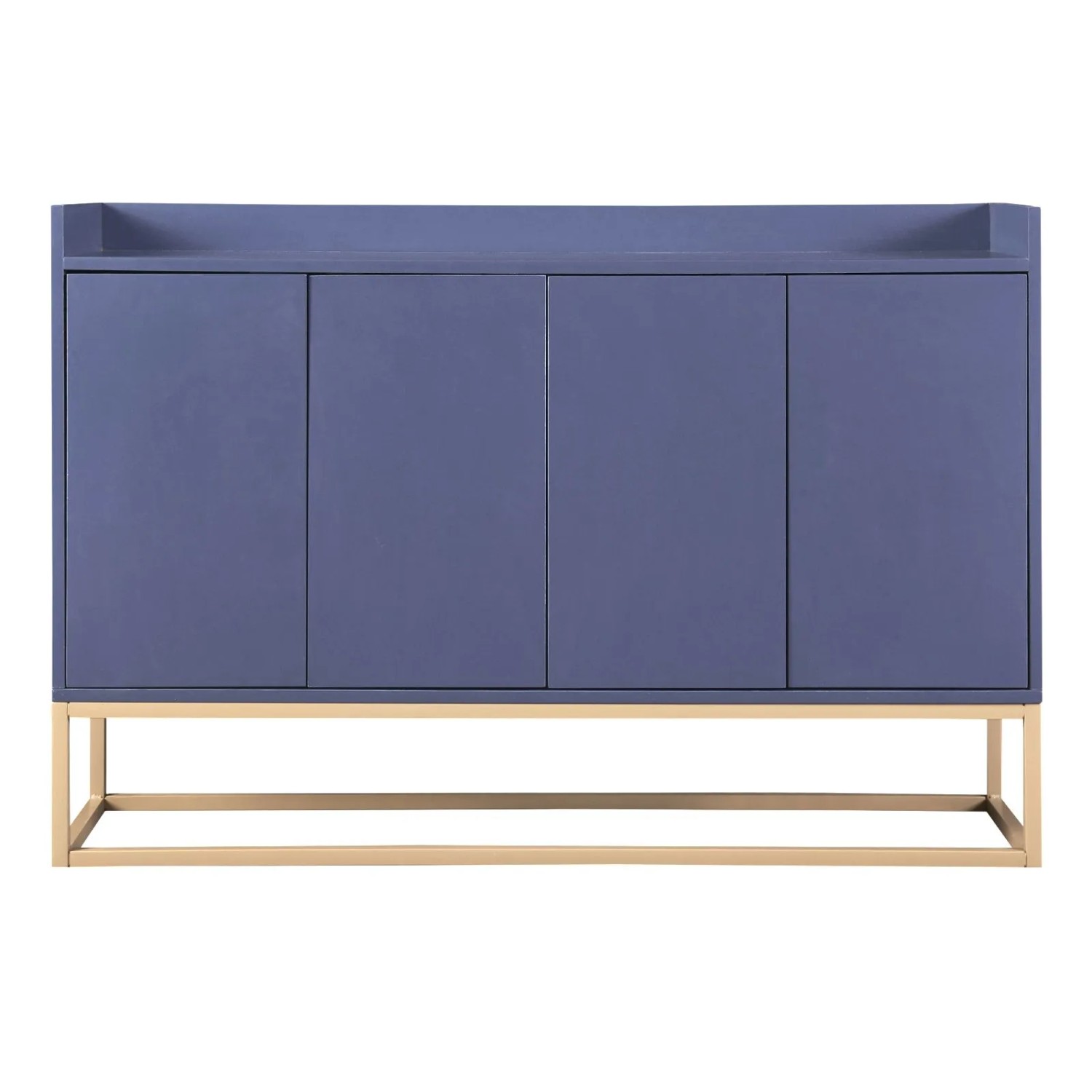PXloue Sideboard in Blau Buffetschrank Höhenverstellbarer Ablage  120x30x80cm