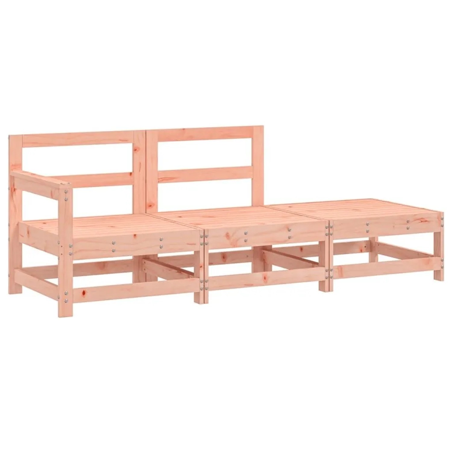 vidaXL 3-Tlg Garten-Lounge-Set Massivholz Douglasie 825525