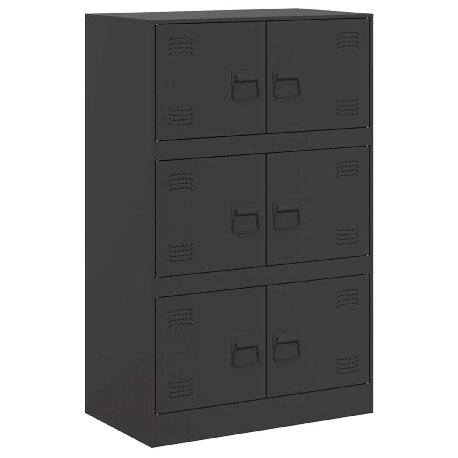 vidaXL Sideboard Schwarz 67x39x107 cm Stahl 841655 günstig online kaufen