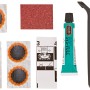 Tip-Top Flickzeug-Set mit Reifenhebern für Fahrradreparaturen: Flicken, Vulkanisierlösung, Schmirgelpapier, Heber.