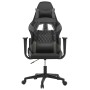 vidaXL Gaming-Stuhl mit Massagefunktion Schwarz und Grau Kunstleder 345515_3