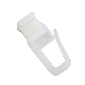 Weißer Gardinia Duo X-Gleiter (25er-Pack) für Gardinenschienen und -stangen.