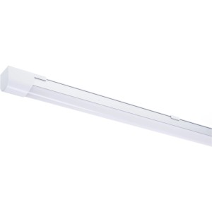 Graue LED-Feuchtraumleuchte Strip, 150 cm, 24 W, 2500 lm, 4000 K. Ideal für Keller, Garage und Werkstatt.