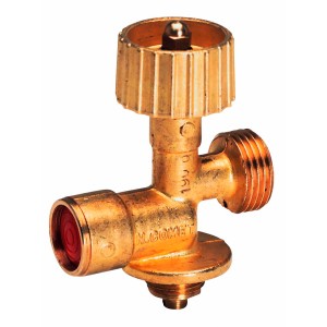 Campingaz Sicherheits-Flaschenventil aus Messing für Propangasregler.