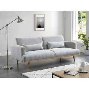 Vente-unique Schlafsofa Esme Hellgrau 216 cm