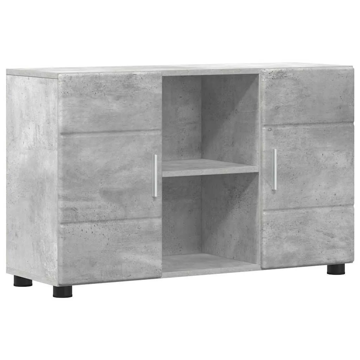 vidaXL Sideboard FLORIN Beton Grau 88,5 x 30,5 x 55,5 cm Holzwerkstoff 880294