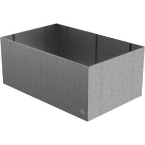 Feuerverzinktes Eleo Hochbeet Monterosso, 90x135x68 cm, für Garten und Terrasse.