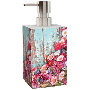 Sanilo Seifenspender Spring mit Blumenmuster, Teil des Badhelfer Sets.