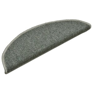 vidaXL Stufenmatten 15 Stk 56x17x3 cm Dunkelgrün Halbrund 322360
