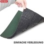 Grüne Floordirekt Fallschutzmatte, Elastikmatte, 50x50x2,5 cm, mit Drainage. Bodenschutz für Trockenausbau.