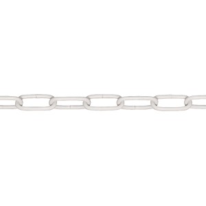 Conacord Ringkette Stahl Ø 2 mm x 16 mm Weiß Meterware