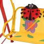 Siena Garden Kinder-Hollywoodschaukel Marie, rot, mit Marienkäfer-Motiv. Gartenmöbel für Kinder.