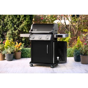 Weber Spirit EPX-315 Gasgrill, 3 Brenner, GBS, Smart Grill, Schwarz. Outdoorküche mit digitaler Temperaturanzeige.