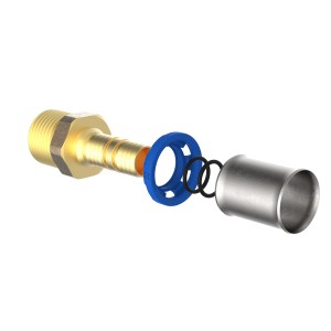 Kirchhoff MS-Übergangsstück Pressfitting 20 x 26,4 mm (3/4 AG) für Mehrschichtverbundrohr-Systeme.