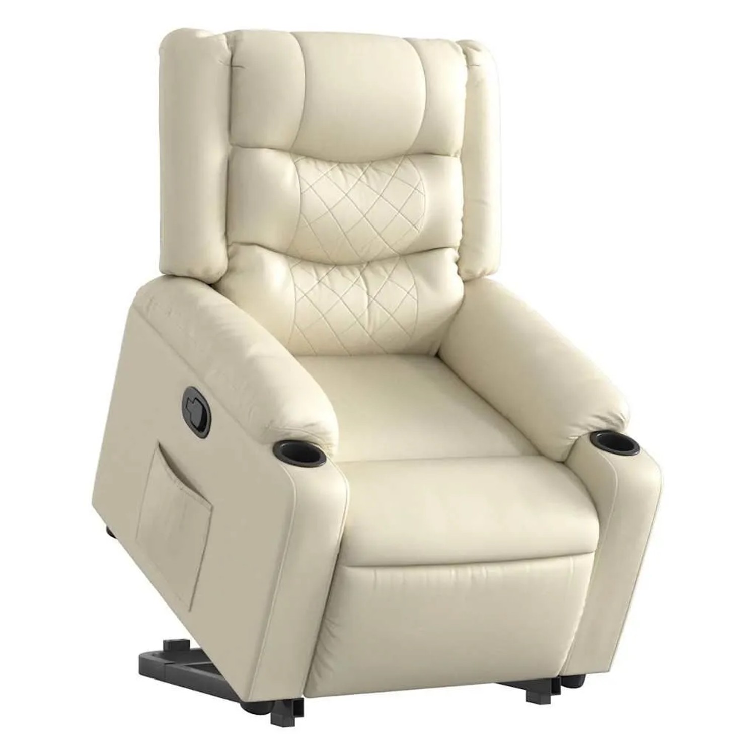 vidaXL Relaxsessel mit Aufstehhilfe Creme Kunstleder 3206552 günstig online kaufen