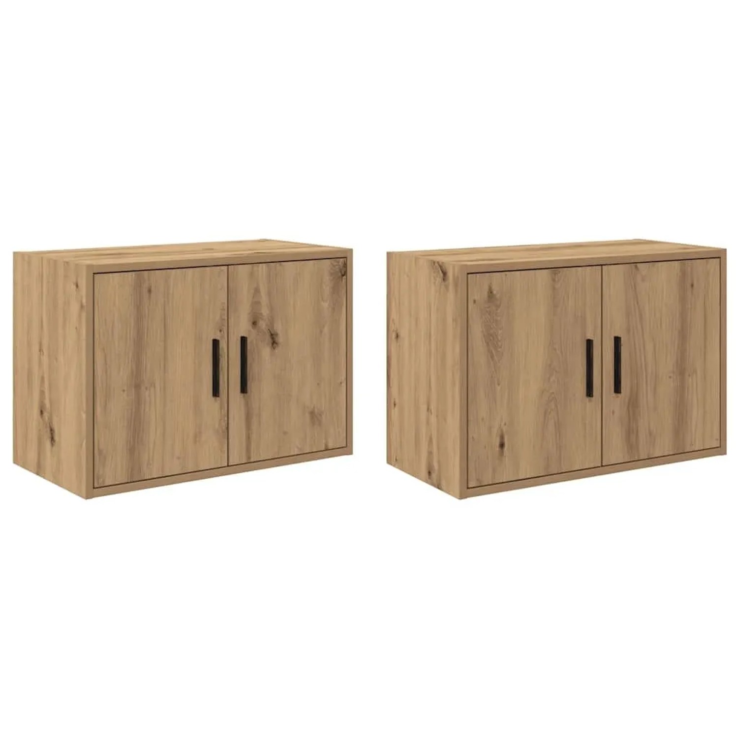 vidaXL Garagen-Wandschränke 2 Stk Artisan-Eiche Holzwerkstoff 860660