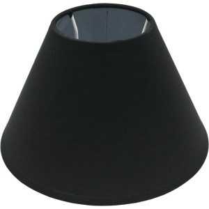 Runder, schwarzer Lampenschirm (Ø 20 cm) der Serie Various für E27 Fassung.