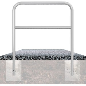 Schake Rohrbügel, feuerverzinkt, 1000x1200mm, zum Einbetonieren. Absperrbügel für Parkplatz, Gehweg.