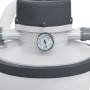Bestway Flowclear Sandfilteranlage, 3.028 l/h, Detailansicht mit Manometer und Schlauchanschluss.