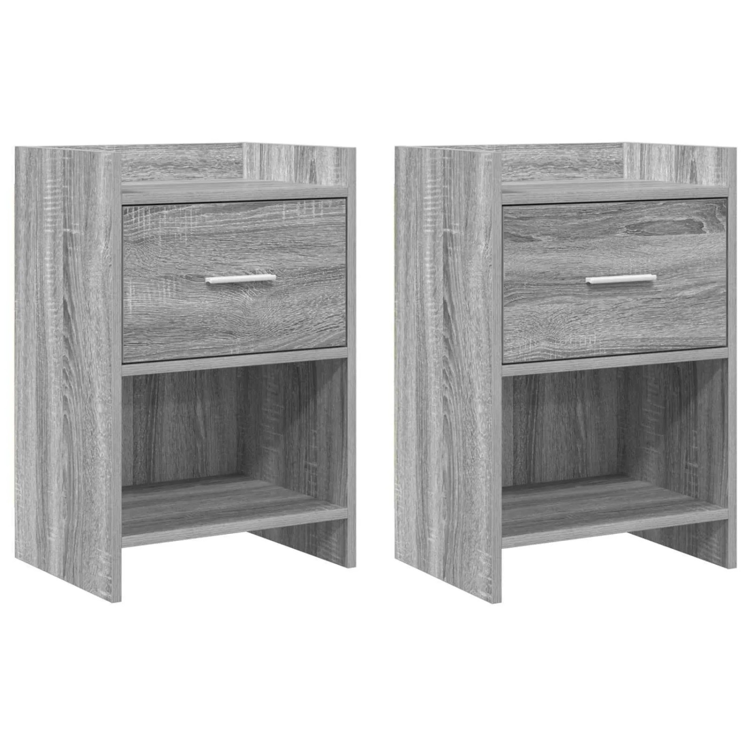 vidaXL Nachttische 2 Stk Grau Sonoma 40 x 30 x 60 cm Holzwerkstoff 8010990